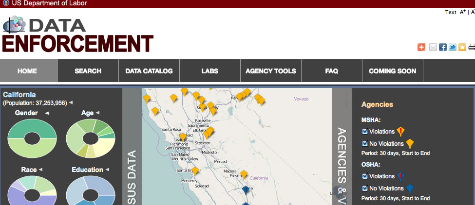 U.S. Department of Labor - Enforcement Data 2011_08_dataenforcement