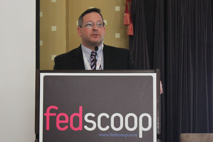 Darren Ash, Deputy Executive Director for Corporate Management Executive Director’s Office of the U.S. Nuclear Regulatory Commission (NRC), speaks to attendees at FedScoop's Second Annual MobileGov Summit February 23, 2012 at the Hotel Monaco, Washington, DC. 2012_02_IMG_0508