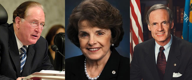 Senators Jay Rockefeller, Tom Carper and Diane Feinstein formally introduced a new cybersecurity bill on Thursday. 2013_01_cyberbill